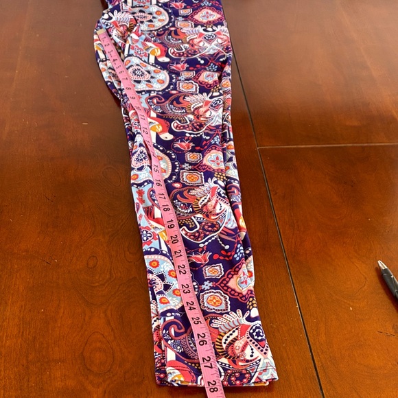 Agnes & Dora Navy and Multicolor Patterned Legging Bundle. NWT - Picture 4 of 5